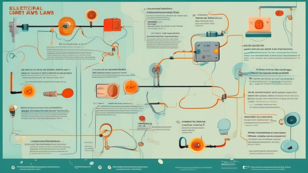 An infographic about practical applications of electrical current and basic laws in daily life.